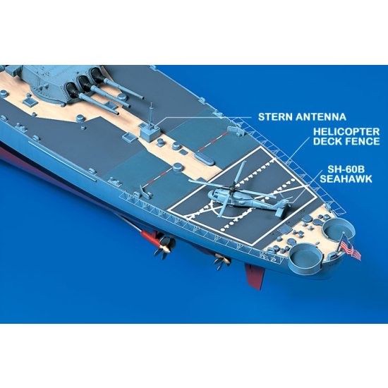Tamiya 78028 USS New Jersey BB-62 pancernik 1:350